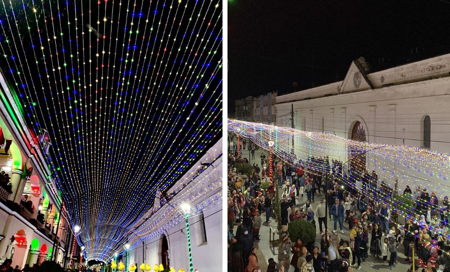 Decoraron San Pedro Carchá con luces navideñas, diciembre 2024