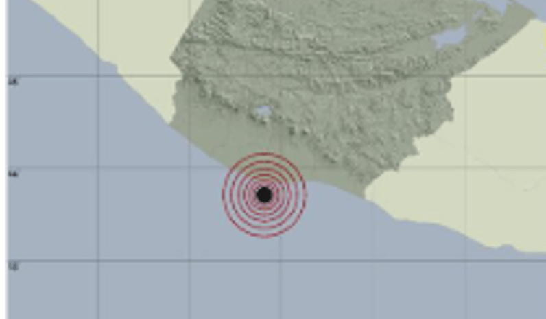 Reportan temblor de magnitud 4.7 sensible en algunos departamentos