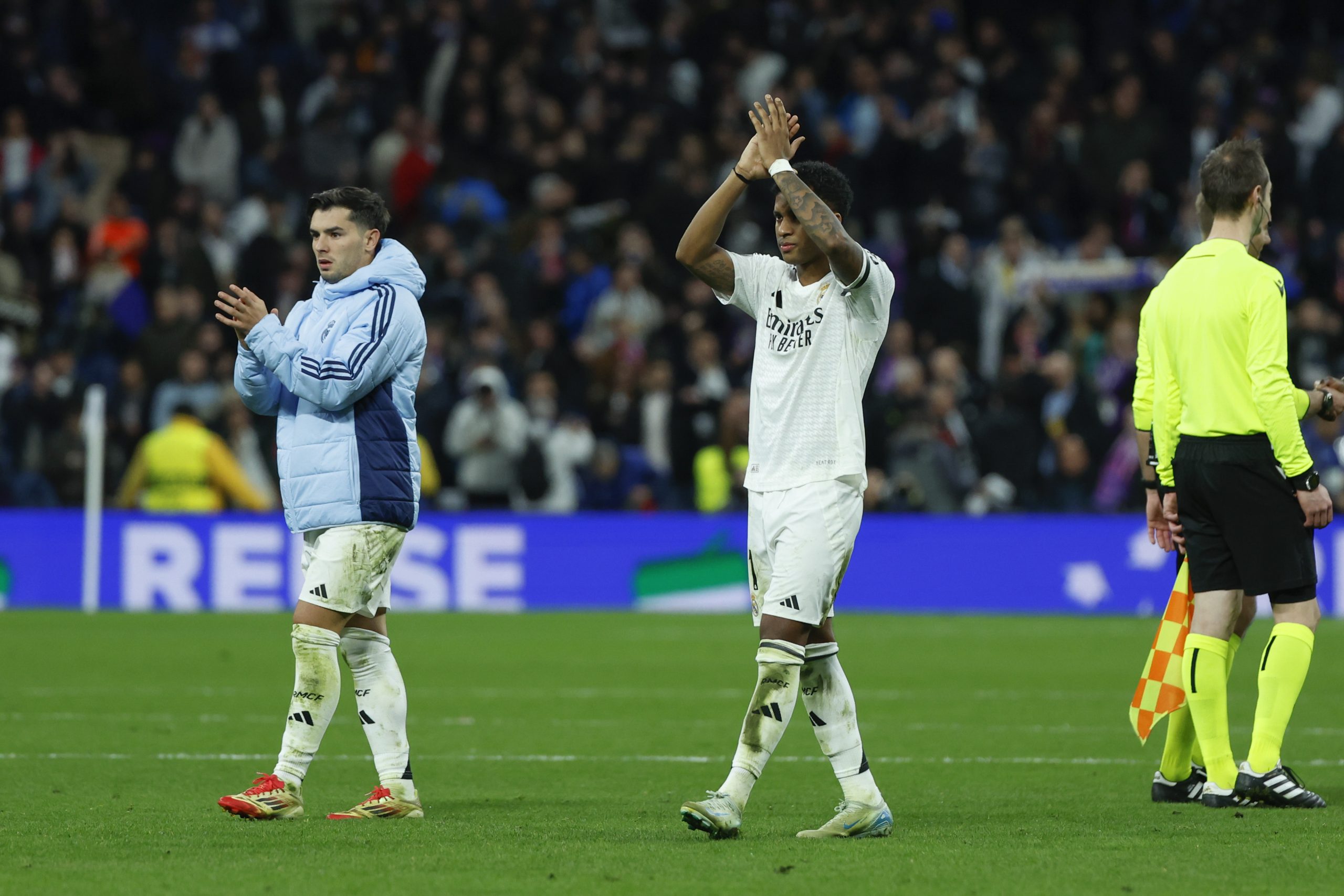 El Real Madrid con un pie en cuartos de final de la Champions League gracias a Rodrygo y Brahim