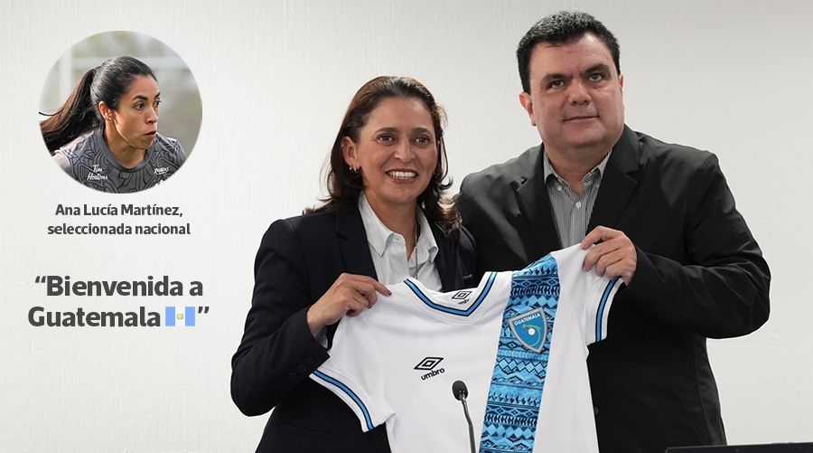 Ana Lucía Martínez le da la bienvenida a Karla Maya,   entrenadora de la Selección Femenina